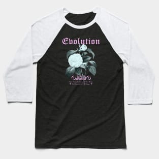 Evolution - vintage flower t-shirt Baseball T-Shirt
